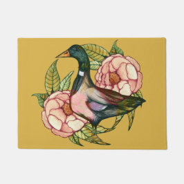 Mallard Duck Peony Nature Lovers Fußmatte