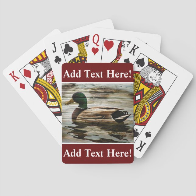 Mallard Duck Playing Cards Spielkarten (Rückseite)