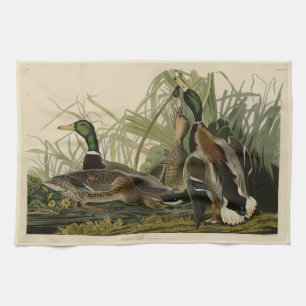 Mallard Duck von Audubon's Birds of America Geschirrtuch