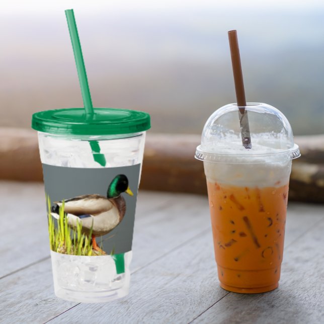 Mallard Duck Wildlife Foto Acryltrinkbecher (In Situ)