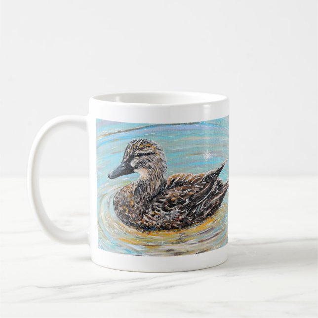 Mallard-Duckmalerei Kaffeetasse (Links)