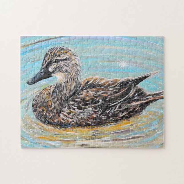 Mallard-Duckmalerei Puzzle (Horizontal)