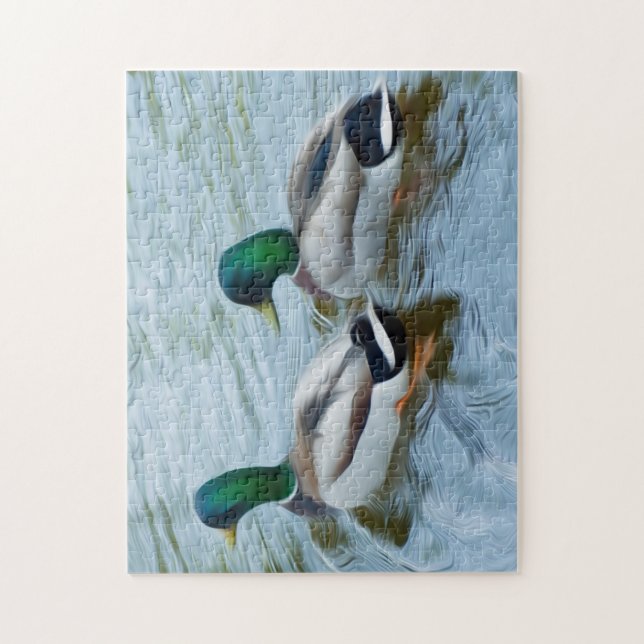Mallard Ducks Puzzle (Vertikal)