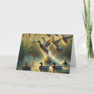 Mallard Encks zum Vatertag Karte