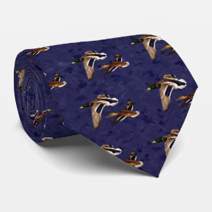 Mallard Enten fliegen Navy Blue Krawatte