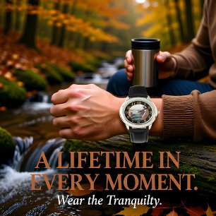 Mallard Enten im See.Schwimmen Armbanduhr