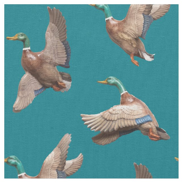 Mallard Enten Stoff (Nahaufnahme)