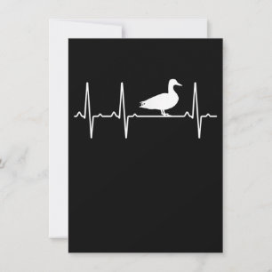 Mallard Heartbeat - Geschenk für Männer Frauen-Duc Einladung
