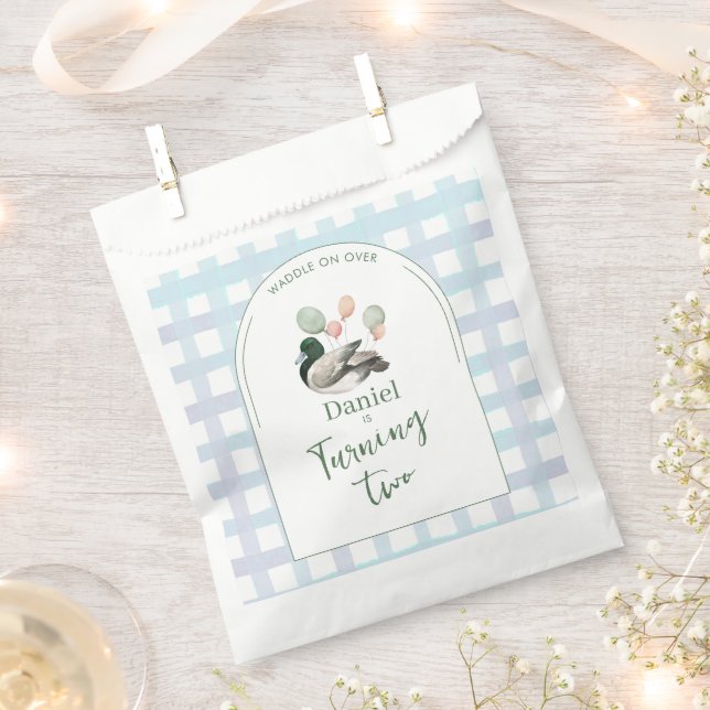 Mallard Lucky Duck for Any Age Birthday Geschenktütchen (Ausgeschnitten)