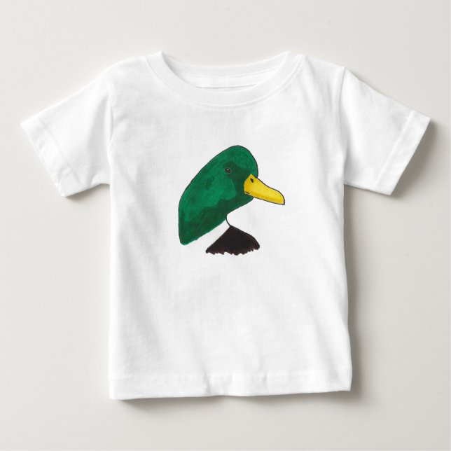 Mallard Niedlich Duck Baby T-shirt (Vorderseite)