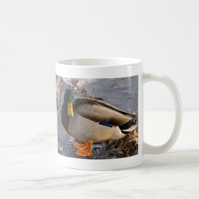 Mallard on Ice Coffee Tasse (Rechts)