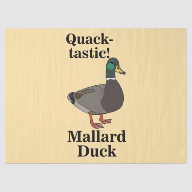 Mallard Quack-Tastic Duck  Seidenpapier (Vorderseite)