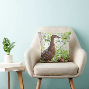 Mallard und Ducklings von Shirley Taylor Kissen