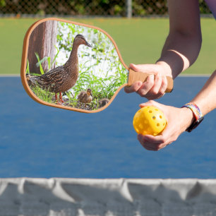 Mallard und Ducklings von Shirley Taylor Pickleball Schläger