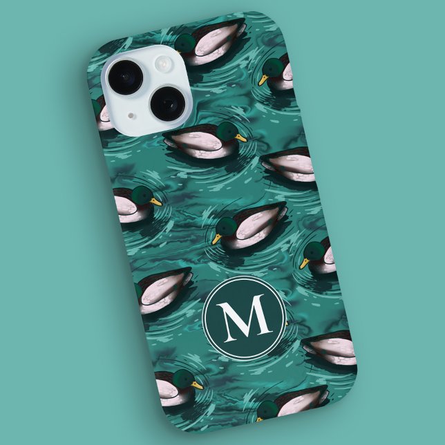 Mallards Schwimmen im Wassermuster Case-Mate iPhone Hülle (Mallard Pattern iPhone Case)