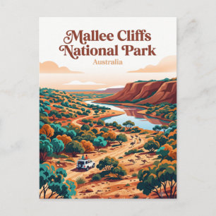 Mallee Cliffs Nationalpark Australien Postkarte