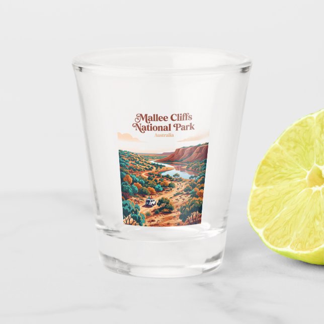 Mallee Cliffs Nationalpark Australien Schnapsglas (Vorderseite)