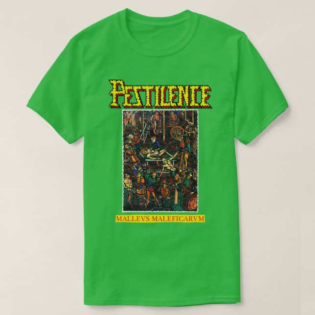 Mallevs Maleficarvm y Pestilence Old School Thrash T-Shirt (Design vorne)