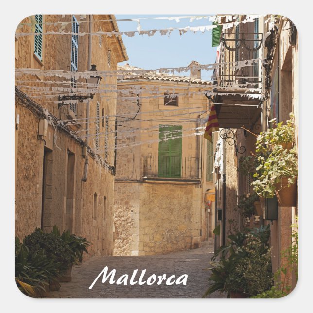 Mallorca-Aufkleber Quadratischer Aufkleber (Vorderseite)