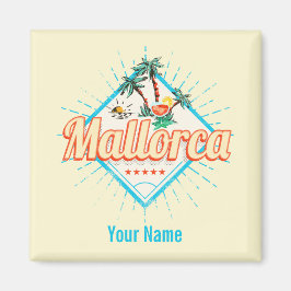 Mallorca Baleareninsel Retro Parrot Vintag Magnet