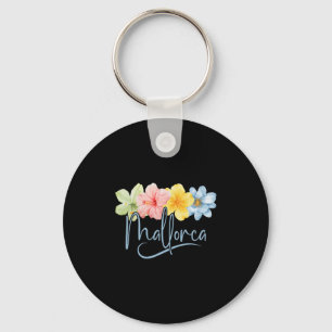 Mallorca Blumen Spanien Learic Inseln Floral Urlau Schlüsselanhänger