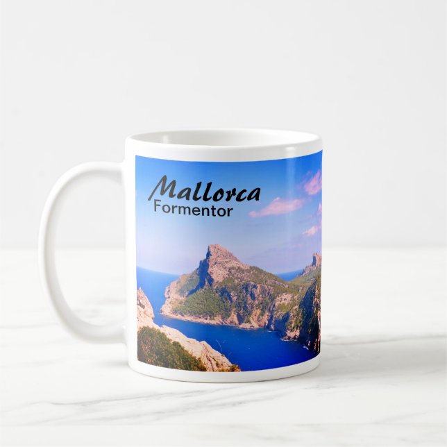 Mallorca Cap de Formentor Foto Kaffeetasse (Links)