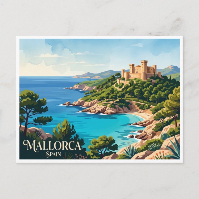 Mallorca Capdepera Spanien Postkarte (Vorderseite)