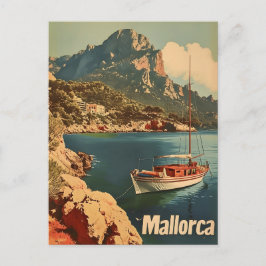 Mallorca Coastal Bliss Vintage Postkarte