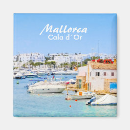 Mallorca Hafen von Cala d`Or Souvenir Magnet
