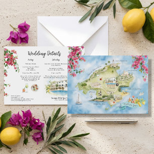 Mallorca Hochzeitswochenende Karte Spanien Reise