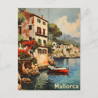 Mallorca Küstencharme Vintage-Postkarte Postkarte