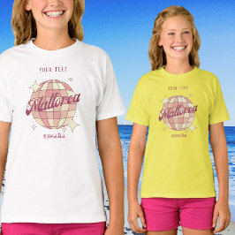 Mallorca Magaluf Spanien Rosa Girl Urlaub T-Shirt
