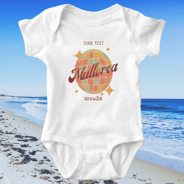 Mallorca Mallorca Magaluf Spanien Urlaub Retro Baby Strampler
