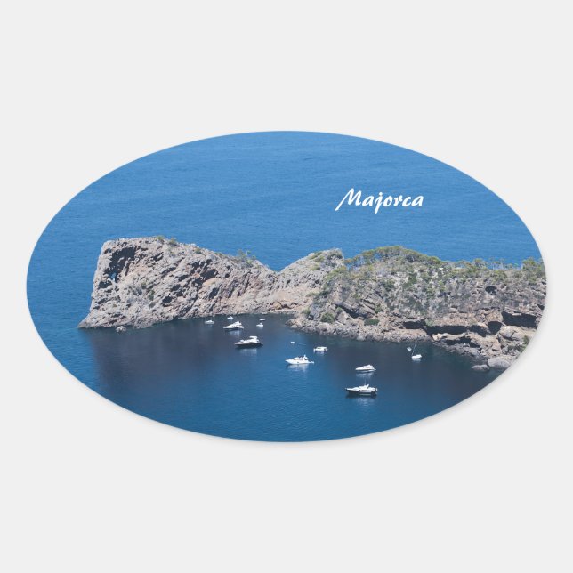 Mallorca Ovaler Aufkleber (Vorderseite)