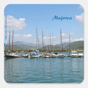 Mallorca Quadratischer Aufkleber