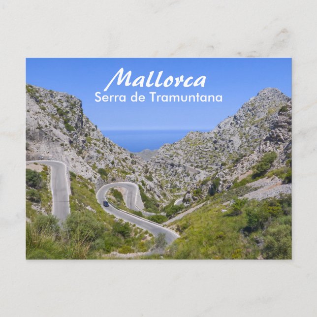 Mallorca Serra de Tramuntana Postkarte (Vorderseite)