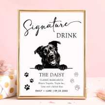 Mallorca Shepherd Hund Wedding Signature Drink Sig