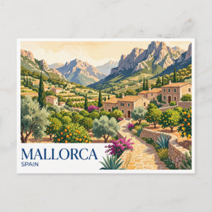 Mallorca Sóller Spanien Postkarte