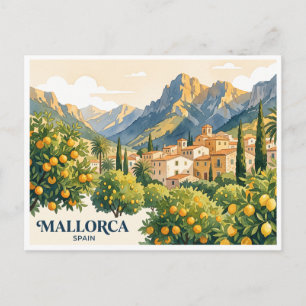 Mallorca Sóller Spanien Postkarte