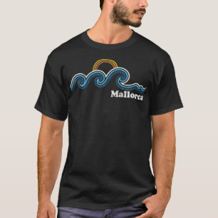 Mallorca Spanien Insel Sümpfe Wellen Sonnenunterga T-Shirt