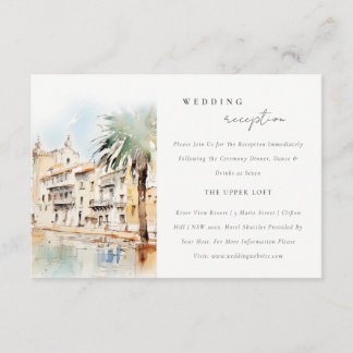 Mallorca Spanien Landschaft Hochzeitsempfang Begleitkarte
