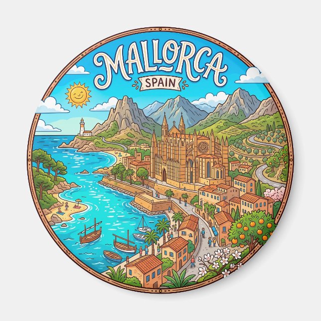 Mallorca Spanien Magnet (Vorne)