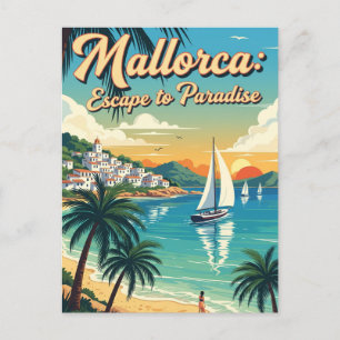 Mallorca Spanien Reise vintage retro Postkarte