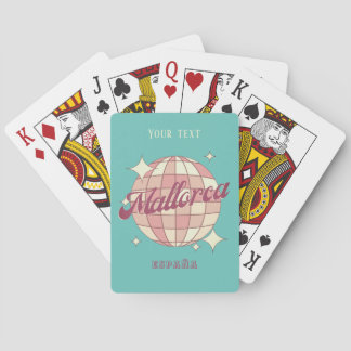 Mallorca Spanien Rosa Blauer Sommerurlaub Spielkarten