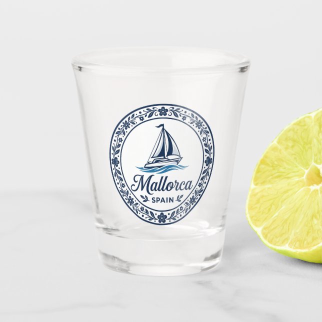 Mallorca Spanien Schnapsglas (Vorderseite)