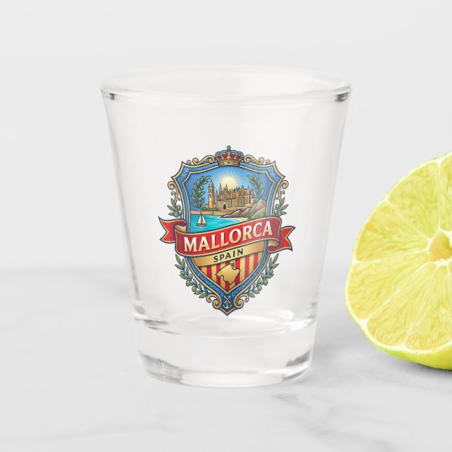 Mallorca Spanien Schnapsglas (Vorderseite)