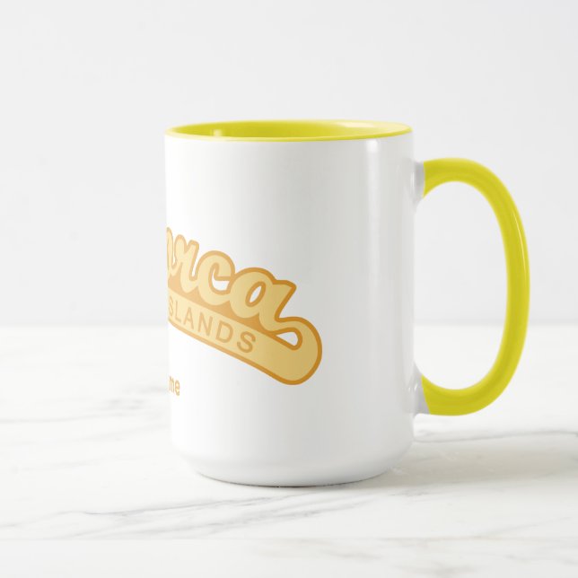 MALLORCA Spanien Tasse für Monogramme (Rechts)