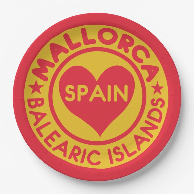 MALLORCA Spanien Teller (Vorderseite)