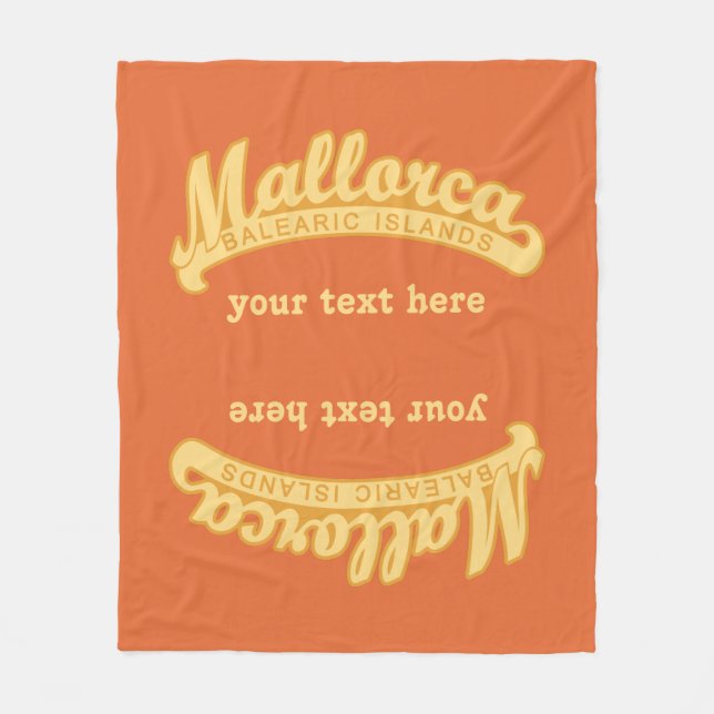 MALLORCA Spanien Ton- und Farbtücher Fleecedecke (Vorderseite)