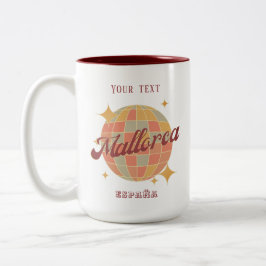 Mallorca Spanien Urlaub Retro Souvenir Zweifarbige Tasse